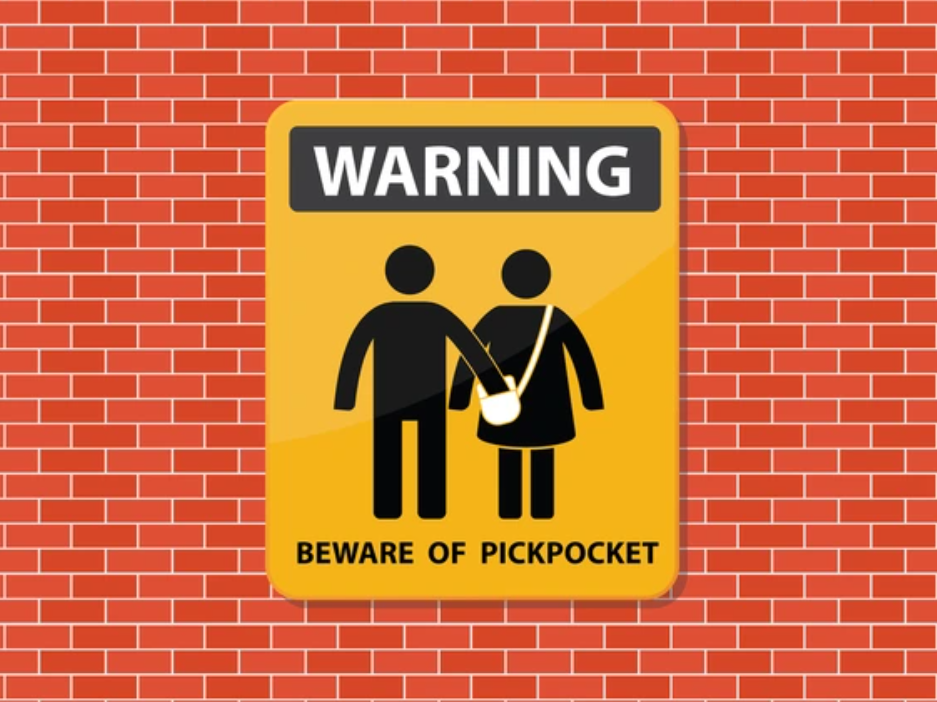 Be aware of pickpockets , Get a ClutchLoop
