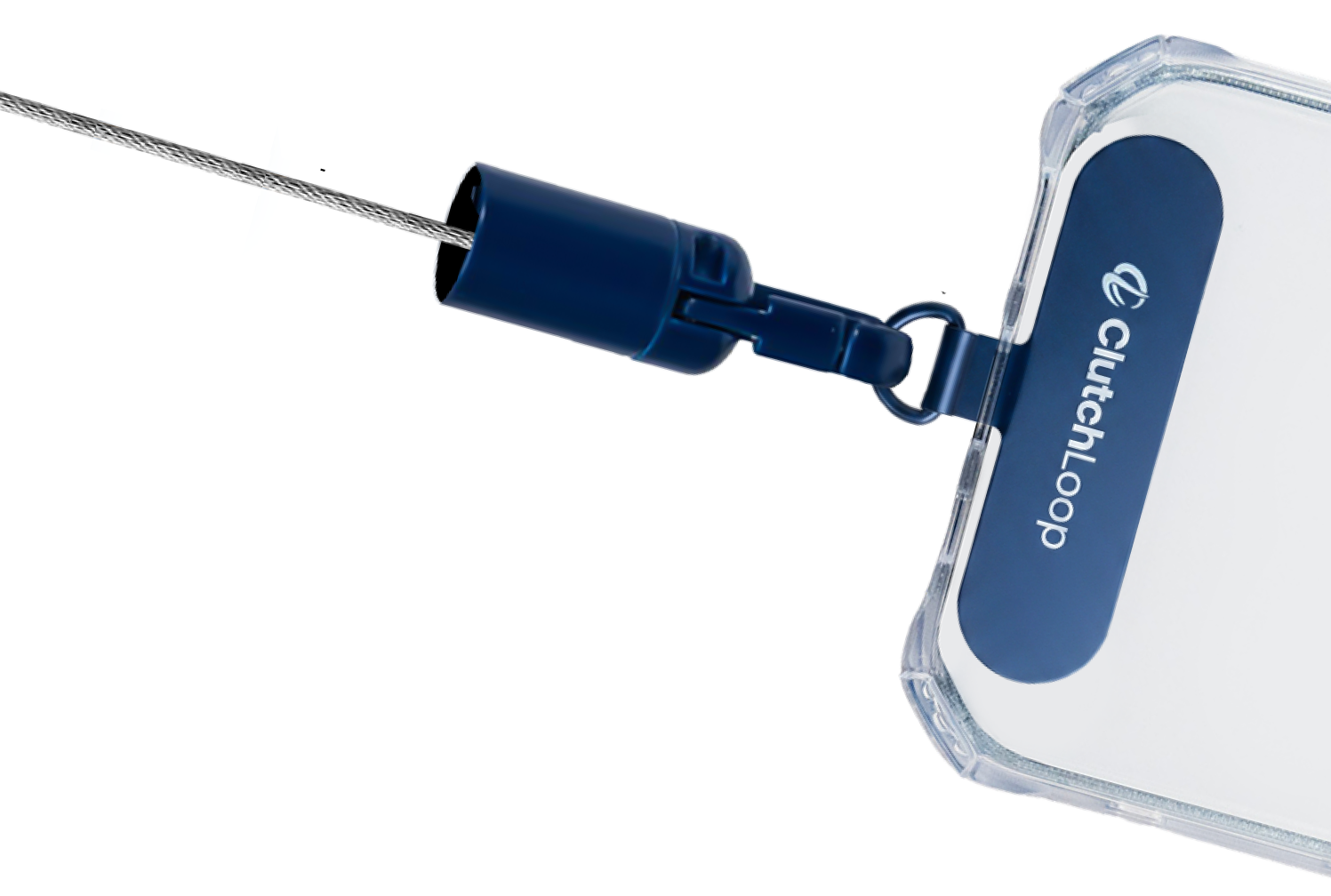 ClutchLoop cable connected to a phone anchor
